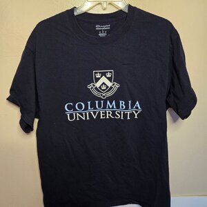 Columbia University Champion Brand Double Sided T-Shirt Size Large Ivy League